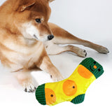 Maxbell Dog Puppy Plush Toy Birthday Gift Interactive Bite Lightweight Stuffed Socks Orange