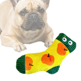 Maxbell Dog Puppy Plush Toy Birthday Gift Interactive Bite Lightweight Stuffed Socks Yellow