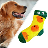 Maxbell Dog Puppy Plush Toy Birthday Gift Interactive Bite Lightweight Stuffed Socks Yellow