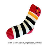 Maxbell Dog Puppy Plush Toy Birthday Gift Interactive Bite Lightweight Stuffed Socks Red