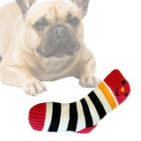 Maxbell Dog Puppy Plush Toy Birthday Gift Interactive Bite Lightweight Stuffed Socks Red