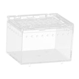 Maxbell Reptile Breeding Box Acrylic Animal Habitat Cage for Turtle Geckos Container 7cmx8cmx10cm