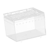 Maxbell Reptile Breeding Box Acrylic Animal Habitat Cage for Turtle Geckos Container 7cmx8cmx10cm