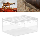 Maxbell Reptile Breeding Box Acrylic Animal Habitat Cage for Turtle Geckos Container 20cmx15cmx10cm
