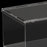 Maxbell Reptile Breeding Box Acrylic Animal Habitat Cage for Turtle Geckos Container 40cmx25cmx20cm