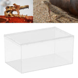 Maxbell Reptile Breeding Box Acrylic Animal Habitat Cage for Turtle Geckos Container 40cmx25cmx20cm
