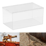 Maxbell Reptile Breeding Box Acrylic Animal Habitat Cage for Turtle Geckos Container 40cmx25cmx20cm