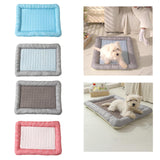 Maxbell Pet Cooling Mat Washable Portable Lightweight Icy Silk Pet Sleeping Pad Blue