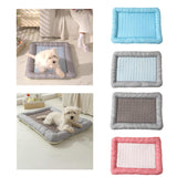 Maxbell Pet Cooling Mat Washable Portable Lightweight Icy Silk Pet Sleeping Pad Blue