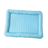 Maxbell Pet Cooling Mat Washable Portable Lightweight Icy Silk Pet Sleeping Pad Blue