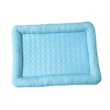 Maxbell Pet Cooling Mat Washable Portable Lightweight Icy Silk Pet Sleeping Pad Blue
