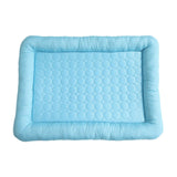 Maxbell Pet Cooling Mat Washable Portable Lightweight Icy Silk Pet Sleeping Pad Blue