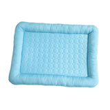 Maxbell Pet Cooling Mat Washable Portable Lightweight Icy Silk Pet Sleeping Pad Blue
