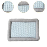 Maxbell Pet Cooling Mat Washable Portable Lightweight Icy Silk Pet Sleeping Pad Light Blue