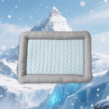 Maxbell Pet Cooling Mat Washable Portable Lightweight Icy Silk Pet Sleeping Pad Light Blue