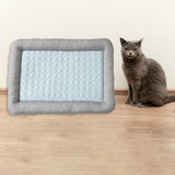 Maxbell Pet Cooling Mat Washable Portable Lightweight Icy Silk Pet Sleeping Pad Light Blue
