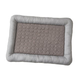 Maxbell Pet Cooling Mat Washable Portable Lightweight Icy Silk Pet Sleeping Pad coffee color