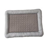 Maxbell Pet Cooling Mat Washable Portable Lightweight Icy Silk Pet Sleeping Pad coffee color