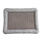 Maxbell Pet Cooling Mat Washable Portable Lightweight Icy Silk Pet Sleeping Pad coffee color