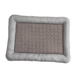 Maxbell Pet Cooling Mat Washable Portable Lightweight Icy Silk Pet Sleeping Pad coffee color