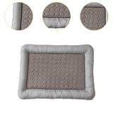 Maxbell Pet Cooling Mat Washable Portable Lightweight Icy Silk Pet Sleeping Pad coffee color