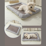 Maxbell Pet Cooling Mat Washable Portable Lightweight Icy Silk Pet Sleeping Pad coffee color