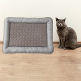 Maxbell Pet Cooling Mat Washable Portable Lightweight Icy Silk Pet Sleeping Pad coffee color
