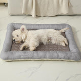 Maxbell Pet Cooling Mat Washable Portable Lightweight Icy Silk Pet Sleeping Pad coffee color