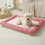 Maxbell Pet Cooling Mat Washable Portable Lightweight Icy Silk Pet Sleeping Pad Pink