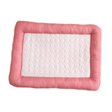 Maxbell Pet Cooling Mat Washable Portable Lightweight Icy Silk Pet Sleeping Pad Pink