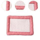 Maxbell Pet Cooling Mat Washable Portable Lightweight Icy Silk Pet Sleeping Pad Pink