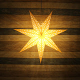 Maxbell Hollow Star Lampshade Lantern Decorative for Dining Room Party Hallway 45cm