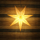 Maxbell Hollow Star Lampshade Lantern Decorative for Dining Room Party Hallway 60cm