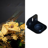 Maxbell Hanging Reptile Feeding Tray with Suction Cup Food Bowl for Lizard Chameleon Single Slot