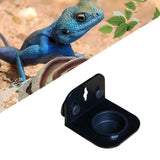 Maxbell Hanging Reptile Feeding Tray with Suction Cup Food Bowl for Lizard Chameleon Single Slot