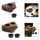 Maxbell Hanging Magnetic Reptile Feeding Tray Food Water Dish for Small Reptiles Pet Single Slot
