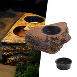 Maxbell Hanging Magnetic Reptile Feeding Tray Food Water Dish for Small Reptiles Pet Single Slot