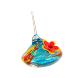 Maxbell Hanging Bird Feeder Wear Resistant Blown Glass Bird Feeder for Outdoor Porch A