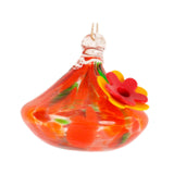 Maxbell Hanging Bird Feeder Wear Resistant Blown Glass Bird Feeder for Outdoor Porch B