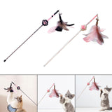 Maxbell Cat Teaser Toy Funny Lightweight Flexible Cat Toy for Jump Pounce black