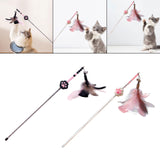 Maxbell Cat Teaser Toy Funny Lightweight Flexible Cat Toy for Jump Pounce black