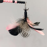 Maxbell Cat Teaser Toy Funny Lightweight Flexible Cat Toy for Jump Pounce black