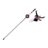 Maxbell Cat Teaser Toy Funny Lightweight Flexible Cat Toy for Jump Pounce black