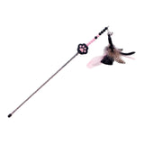 Maxbell Cat Teaser Toy Funny Lightweight Flexible Cat Toy for Jump Pounce black