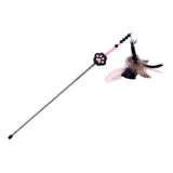 Maxbell Cat Teaser Toy Funny Lightweight Flexible Cat Toy for Jump Pounce black