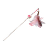 Maxbell Cat Teaser Toy Funny Lightweight Flexible Cat Toy for Jump Pounce white