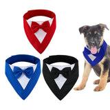 Maxbell Dog Bandana Puppy Soft Dog Kerchief for Halloween Holiday Children's Day Red