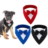 Maxbell Dog Bandana Puppy Soft Dog Kerchief for Halloween Holiday Children's Day Red