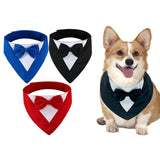 Maxbell Dog Bandana Puppy Soft Dog Kerchief for Halloween Holiday Children's Day Red