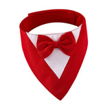 Maxbell Dog Bandana Puppy Soft Dog Kerchief for Halloween Holiday Children's Day Red